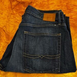 Lucky Brand 221 Original Straight Men's Dark Blue Jeans 36/32